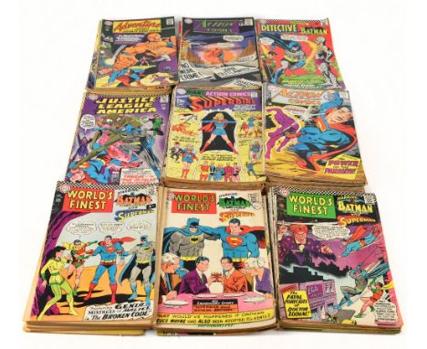 DC COMICS; a collection of DC comics, comprising Action Comics No's 385, 386, 390, 374, 382, 383, 370, 369, 368, 367, 366, 36