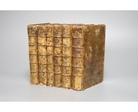 °  Rabelais, Francois - Oeuvres……New Edition,  6 vols, mottled calf, 12mo, with portrait, 3 folded plates and a folding map, 