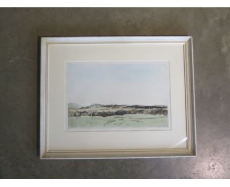 Sir David Young Cameron R A 1865-1945 - Extensive landscape - lithographic proof worked by the artist 29x45cm, pencil signed 