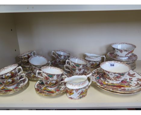 A Royal Crown Derby Olde Avesbury tea set, twelve setting, with twelve cups, and saucers, twelve plates, two sandwich plates,