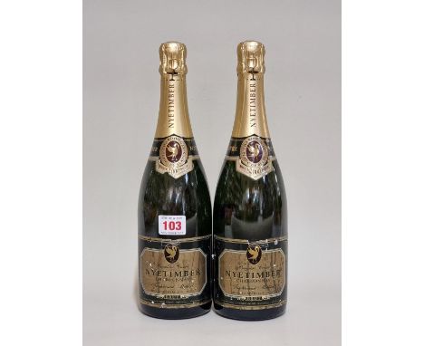 Two 75cl bottles of Nyetimber 2000 vintage blanc de blanc sparkling wine. (2) 