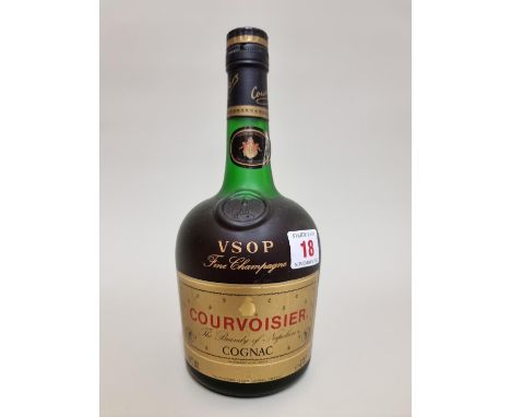 A 70cl bottle of Courvoisier VSOP cognac, pre-bar code bottling. 