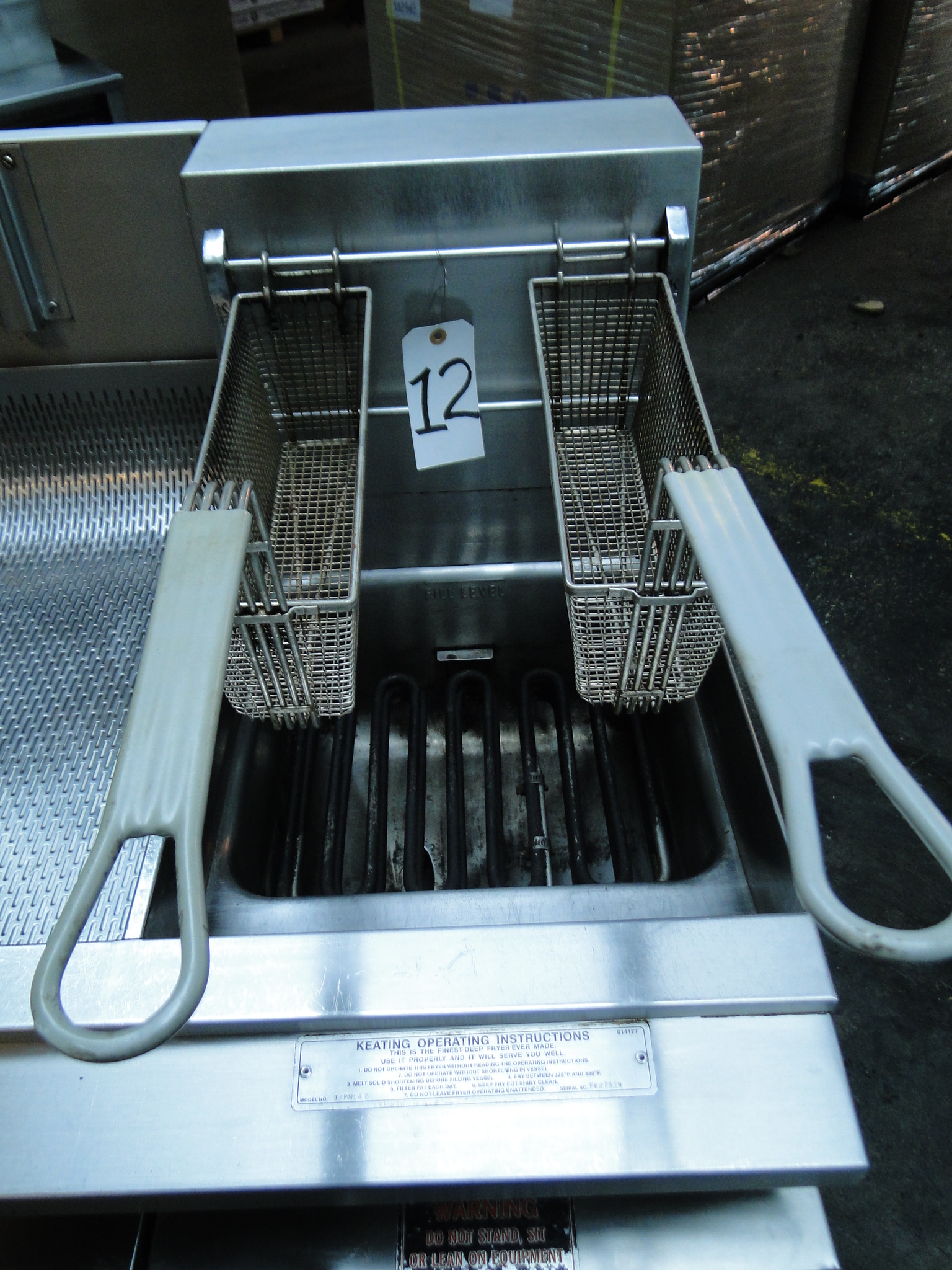 Keating Electric Deep Fryer, Model TSFM14E, S/N FE27519