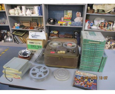 Vintage EMI tapes and a Grundig tape to tape recorder 