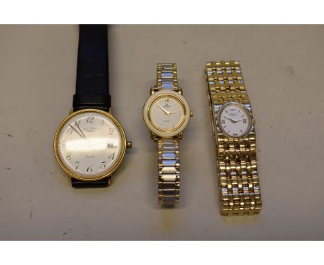 Two Rotary wristwatches;&nbsp;together with&nbsp;another fashion example. 