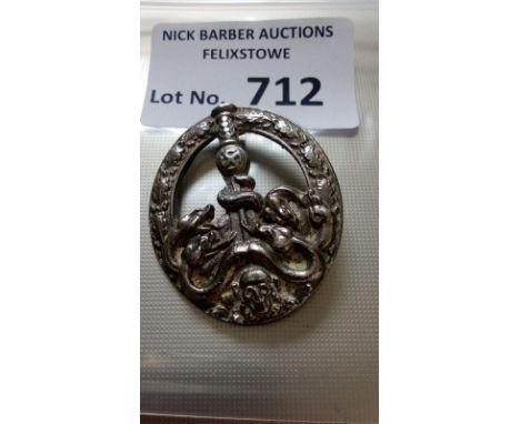 Militaria : German WW2 Army war badge Anti Partisan - VF 