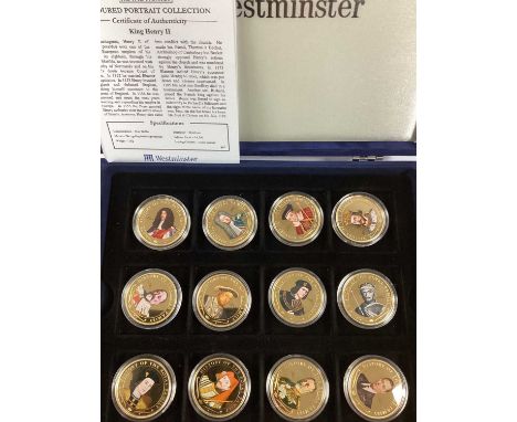 Collection Of GB And World Commemorative Coins, including a Westminster History of Space Exploration twelve coin set, Westmin