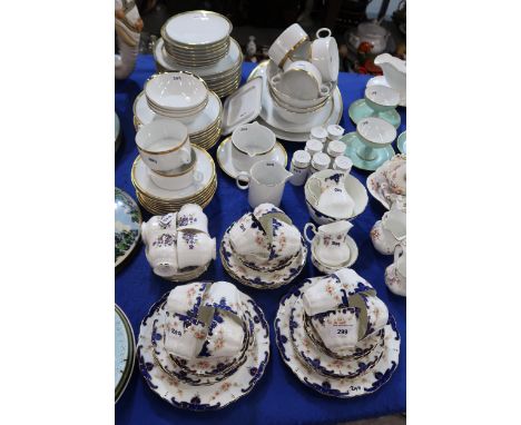 Allertons Vera pattern tea set, Queen Anne ware and a Thomas gold rimmed dinner service Condition Report:Available upon reque