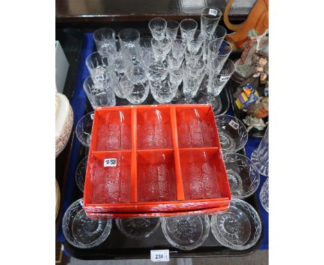 A collection of cut glass and crystal including Waterford decanter, Edinburgh examples etc Condition Report:No condition repo