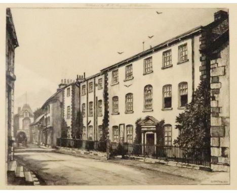 A VARIOUS LOT COMPRISING ETCHINGS AND A PRINT (4) Condition Report:Available upon request