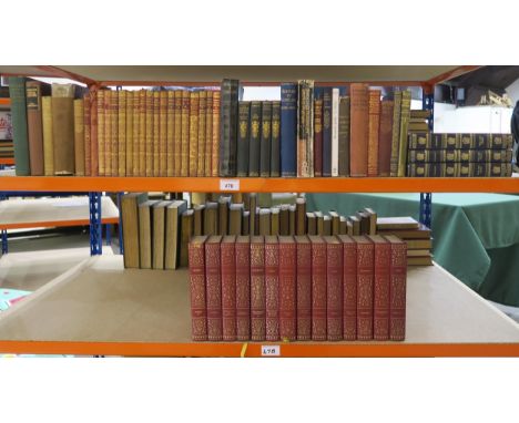 Assorted literature, to include library sets of Rudyard Kipling, Russian authors etc. and a copy of Pictures of Life and Char