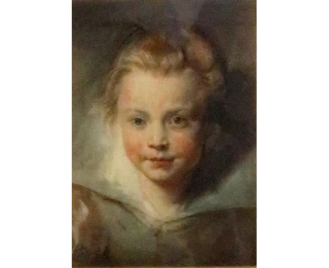 AFTER PIETER PAUL RUBENS&nbsp;Childs head, print in gilt gesso frame Condition Report:Available upon request