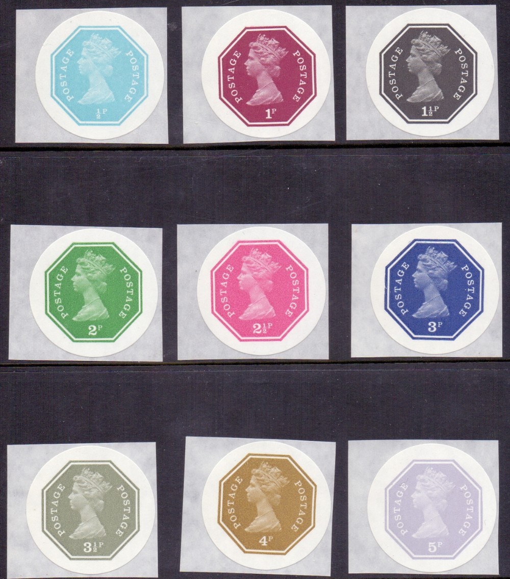 GREAT BRITAIN STAMPS 1974 Frama labels 1st and 3rd issues, self