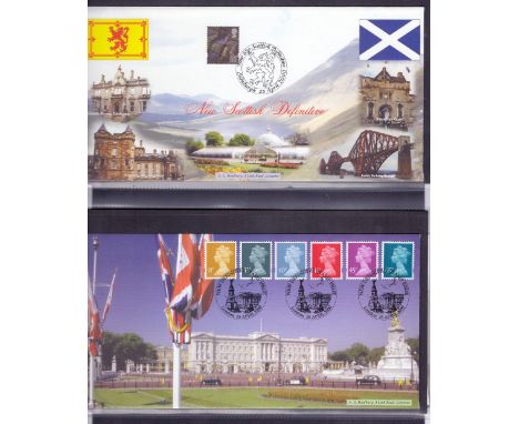 GREAT BRITAIN FIRST DAY COVERS : Bradbury limited edition covers in album (28 covers)