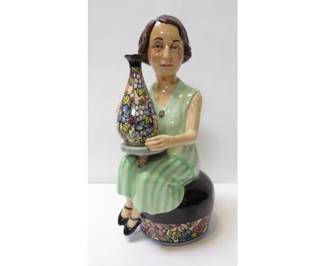A Kevin Francis Charlotte Rhead figure, limited edition 157/350, by Douglas Tootle, with certificate, 24cm high