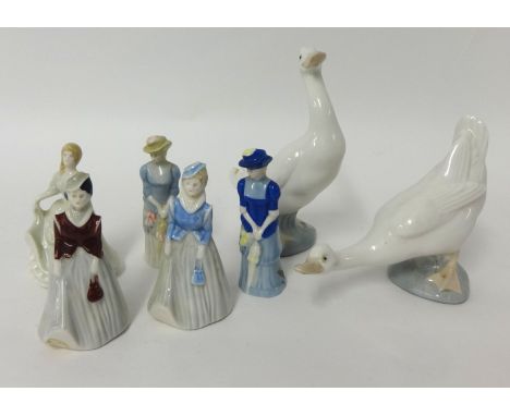 Five Wade figurines t/e Nao ducks