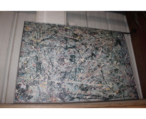A large Jackson Pollock print