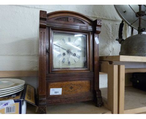 Late 19th Century mantel clock in architectural case