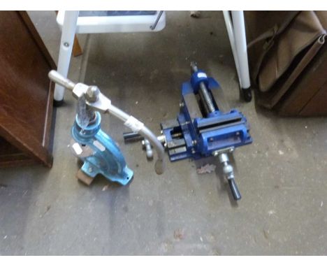 Two vintage woodworking vices