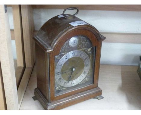 20th Century mantel clock, the face signed W R Bullen Ltd, Norwich