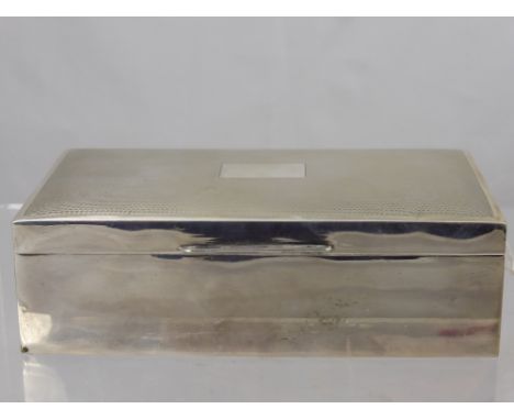 A Gentleman's Silver Double Cigarette Box, Birmingham hallmark, dated 1959, mm R & D, approx 500 gms