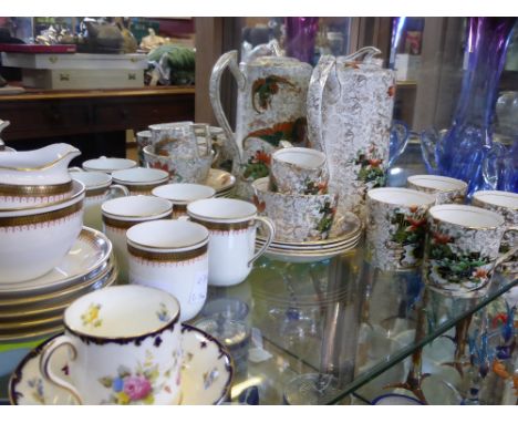 Miscellaneous Porcelain, including 'Phoenix Ware' Coffee Service, comprising four cups, three saucers, sugar bowl, cream jug 