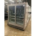 Zero Zone Model 2RV2C30 Two Door Display Case Complete With 2 Ends with Condensing Unit