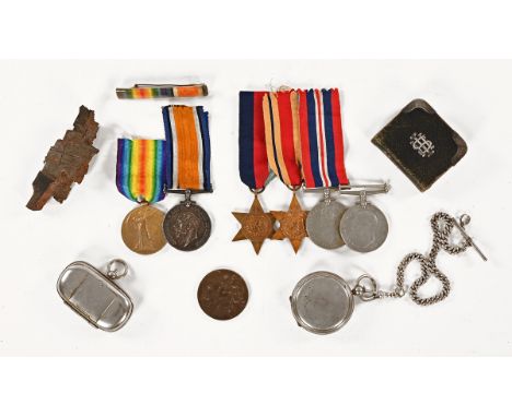 A quantity of World War I and World War II medals, 2498120 Driver J.H. Hurley RE only the First World War medals marked, toge