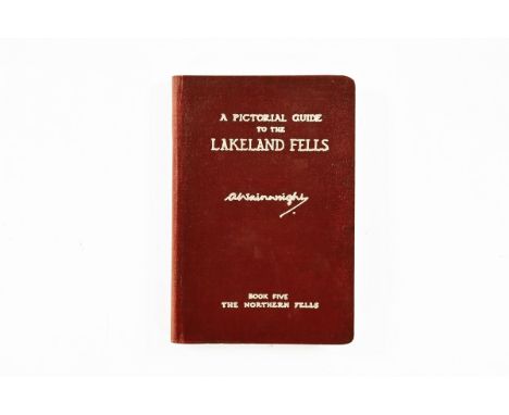 Alfred Wainwright (1907-1991), A Pictorial Guide to The Lakeland Fells, Book 5 The Northern Fells first edition, with dark ma