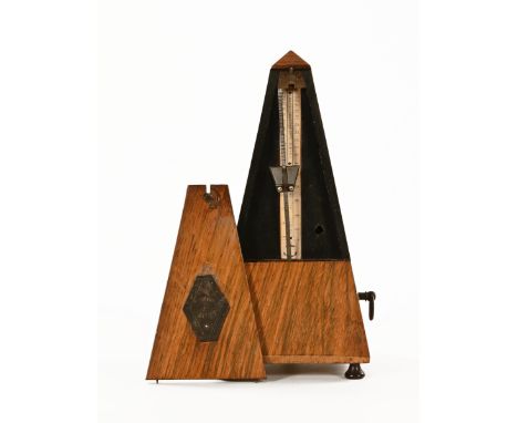A French rosewood Maelzel metronome.