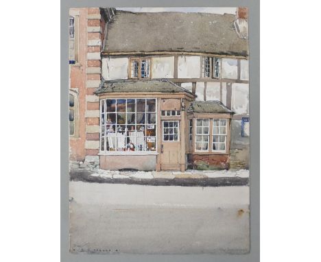 Reginald George HAGGAR (1905–1988),Doris BROWN (1933- 2023) 'The Sweet Shop, Lacock'. Possibly a Collaborative work between t
