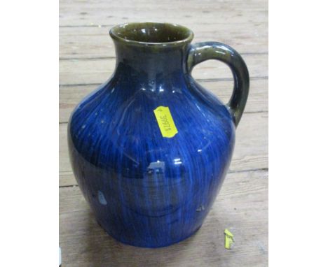 A Bourne Denby blue ewer. height 7.25ins
