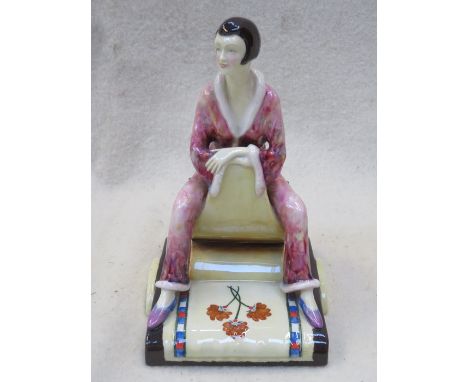 KEVIN FRANCIS, LIMITED EDITION GLAZED CERAMIC FIGURE- PYJAMA GIRL (SECOND)