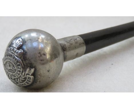 THE KINGS FIFTH BATTALION LIVERPOOL REGIMENT EBONISED SWAGGER STICK 