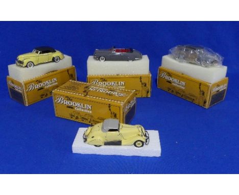 The Brooklin Collection; A collection of four 1:43 scale die-cast models, including BRK. 83 1974 Ford V-8 Station Wagon, BRK.