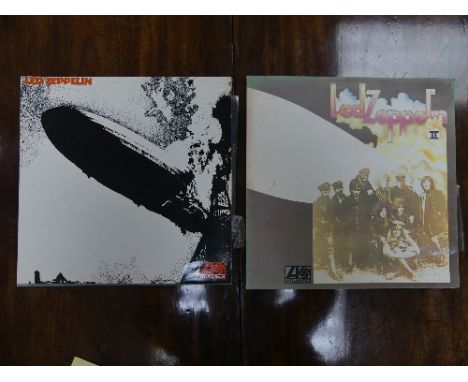 Vinyl Records; Led Zeppelin I, 588 171 on Atlantic plum and orange label, orange writing on sleeve, with inner sleeve, togeth