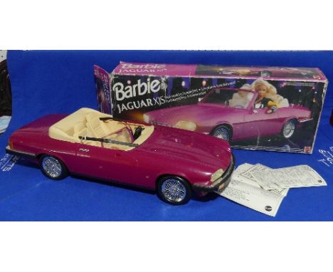 Mattel Barbie Jaguar XJS Open Topped Sports car, boxed with paperwork.