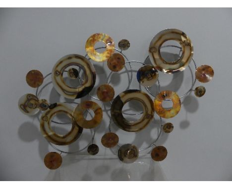 Artisan House, California; An metal abstract Wall Art, signed and dated '2005 C.Jere', also bearing an Artisan House retailer