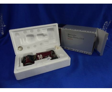 A CMC 1:18 scale model of the 1924 Mercedes Targa Florio, in original polystyrene packed box.