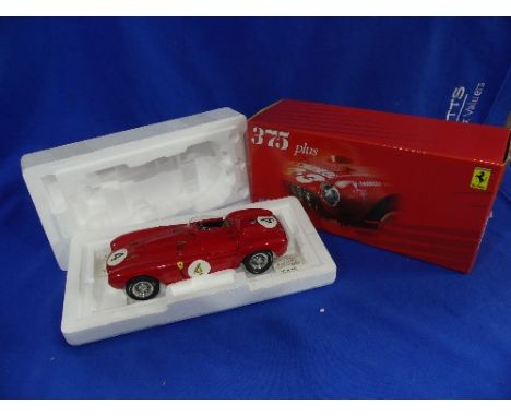 A BBR 1:18 scale die-cast model of the 1954 Ferrari 375+ LeMans, in original polystyrene packed box, with certificate no. 233