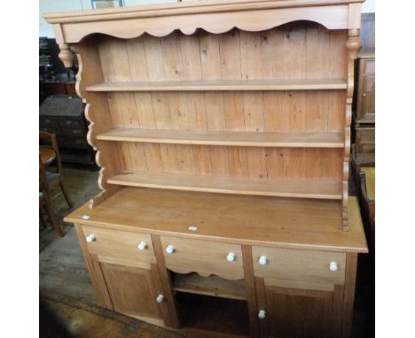 A modern Pine shelf back dresser