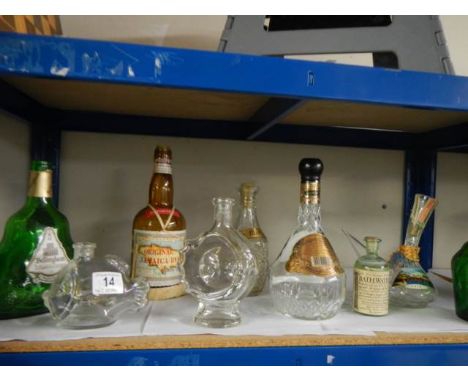 A selection of collectable wine bottles, mainly 20th century.