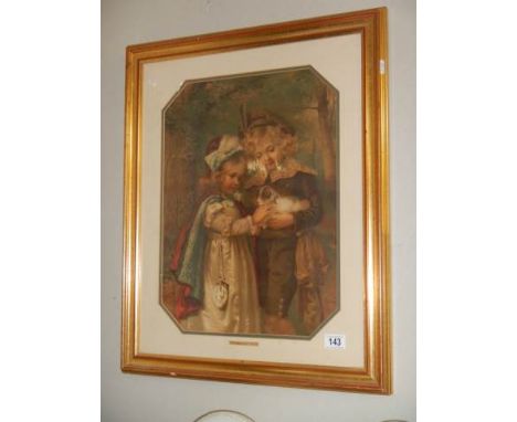 A late 20th century framed and glazed copy of a Pear's print.