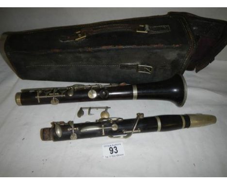 A good old clarinet in need of repair.