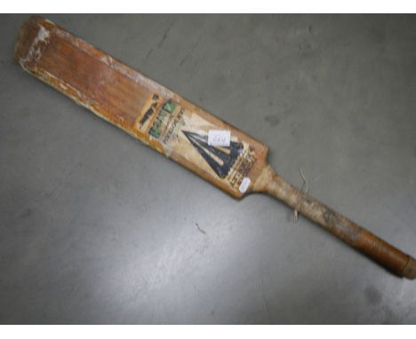 An old cricket bat by Duncan Earnlex, Worcester.