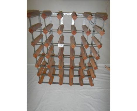 A 35 bottle wine rack.