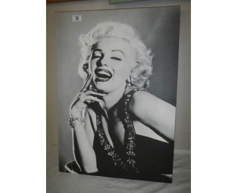 A Marilyn Monroe picture on canvas.