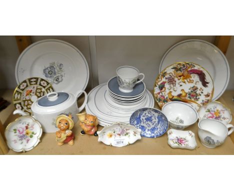 Ceramics - A Susie Cooper Glenmist part tea service;  Royal Crown Derby 2451 side plate etc;  Pendelfin figure etc qty