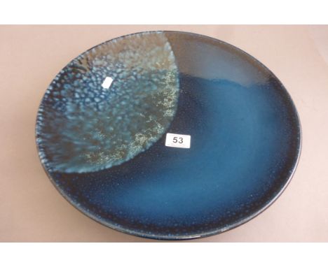 Boxed Poole Pottery ltd edn Moon charger with certificates, 42cm diameter, designed by Alan Clarke