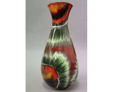 Poole Pottery bulbous vase signed L Whitmarsh to base, 1/1, 32cm in height